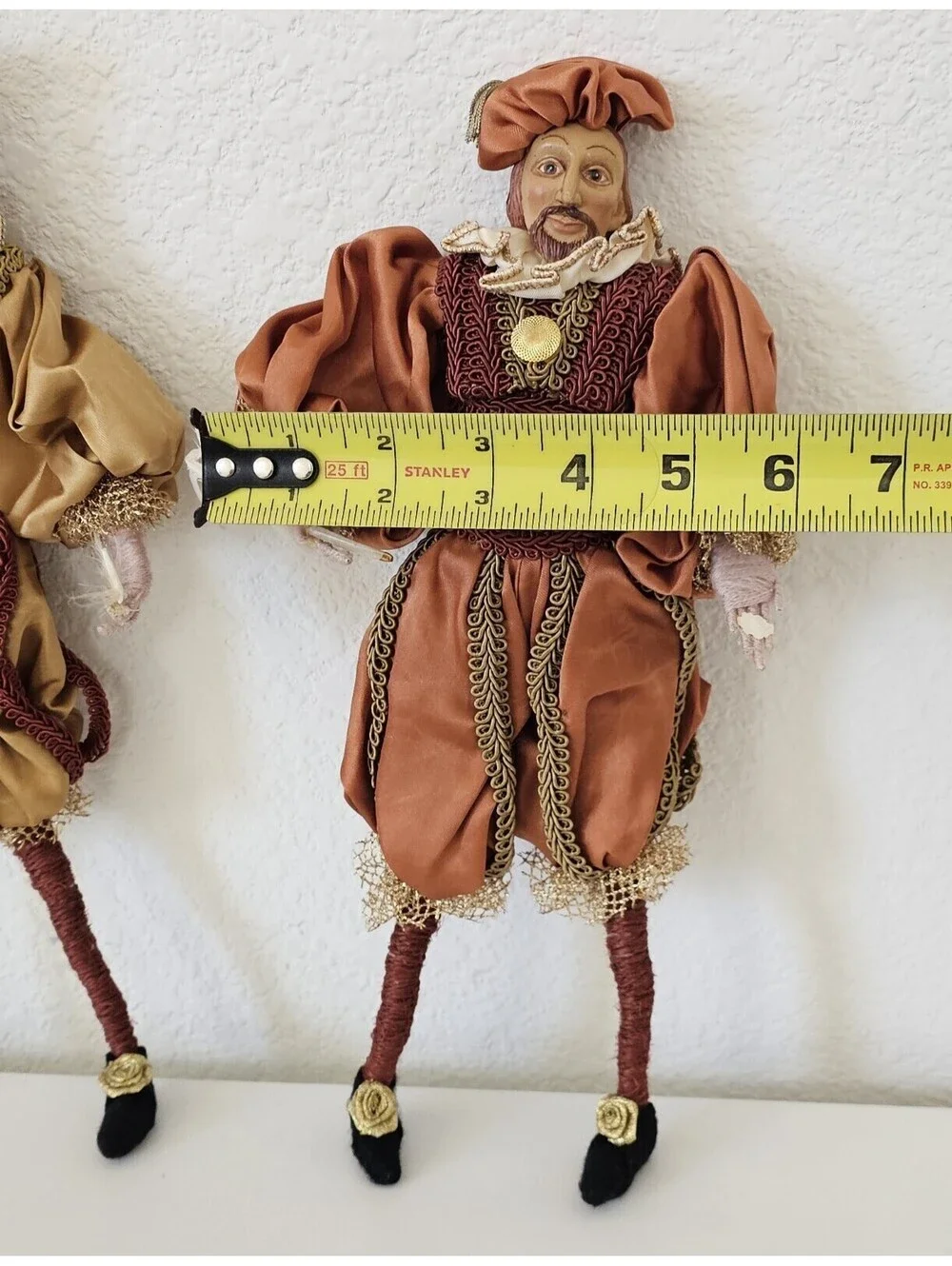 Rare Aldik & Court Jester Harlequin Figurine Dolls Ornament Christmas Traditions